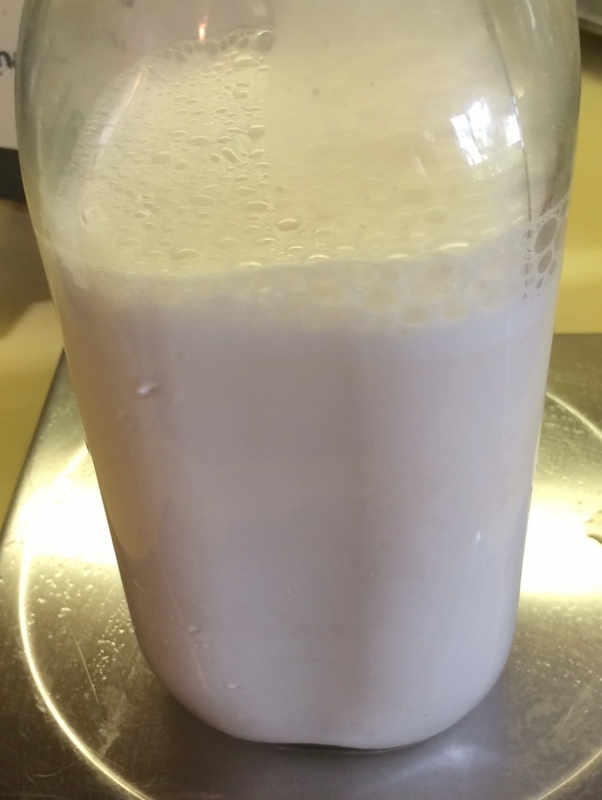 Almond milk in bottle 2 cropped