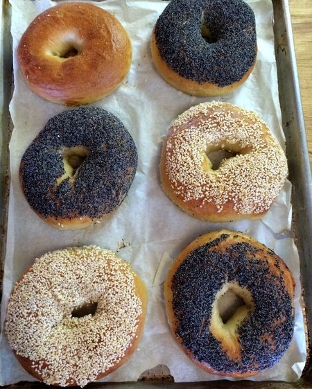 Tray of NY Chewy Bagels