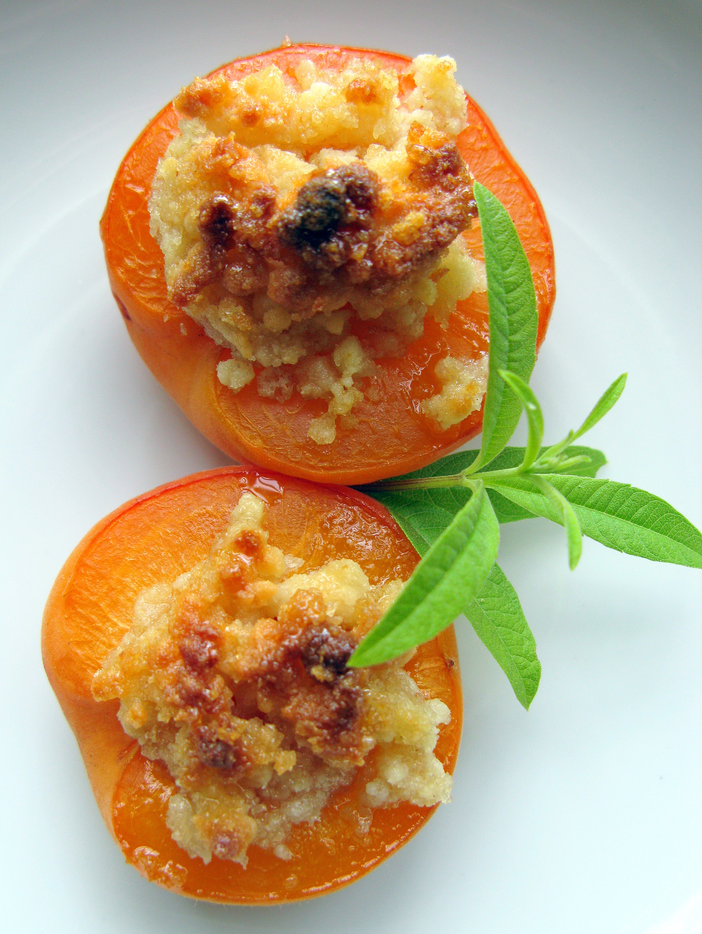 Summer Apricots, Baked with a Sweet Almond Filling