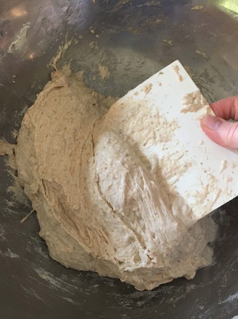 The dough after resting