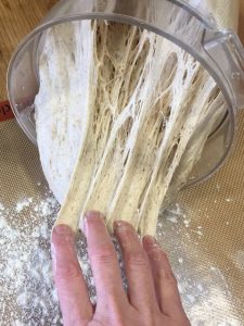 Gluten structure in bread dough