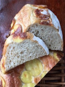 Emile Henry Potato Bread sliced