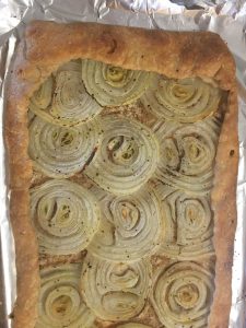 Onion Galette, Whole Meal Crust COOKED