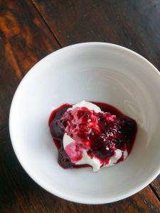 Wild Blackberry Preserves on yogurt