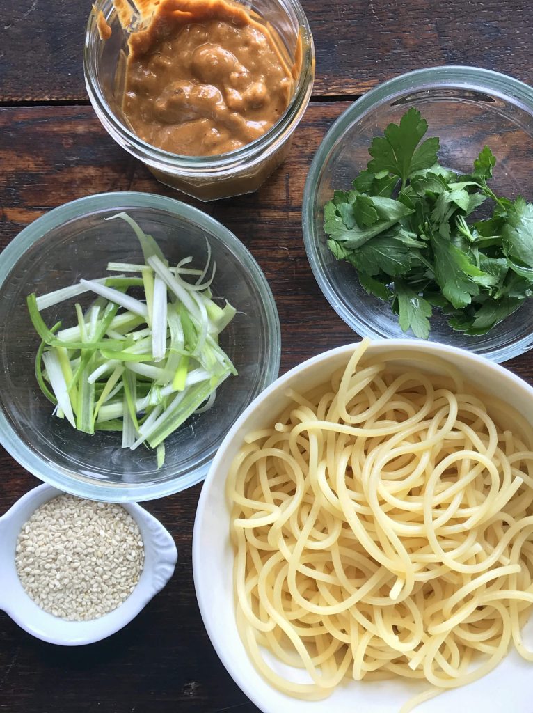 Cood takeout style noodle prep