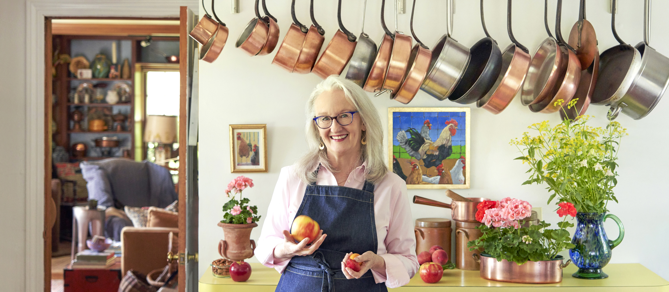 Priscilla Martel in her kitchen cookbook author, recipe developer, almond maven and content creator