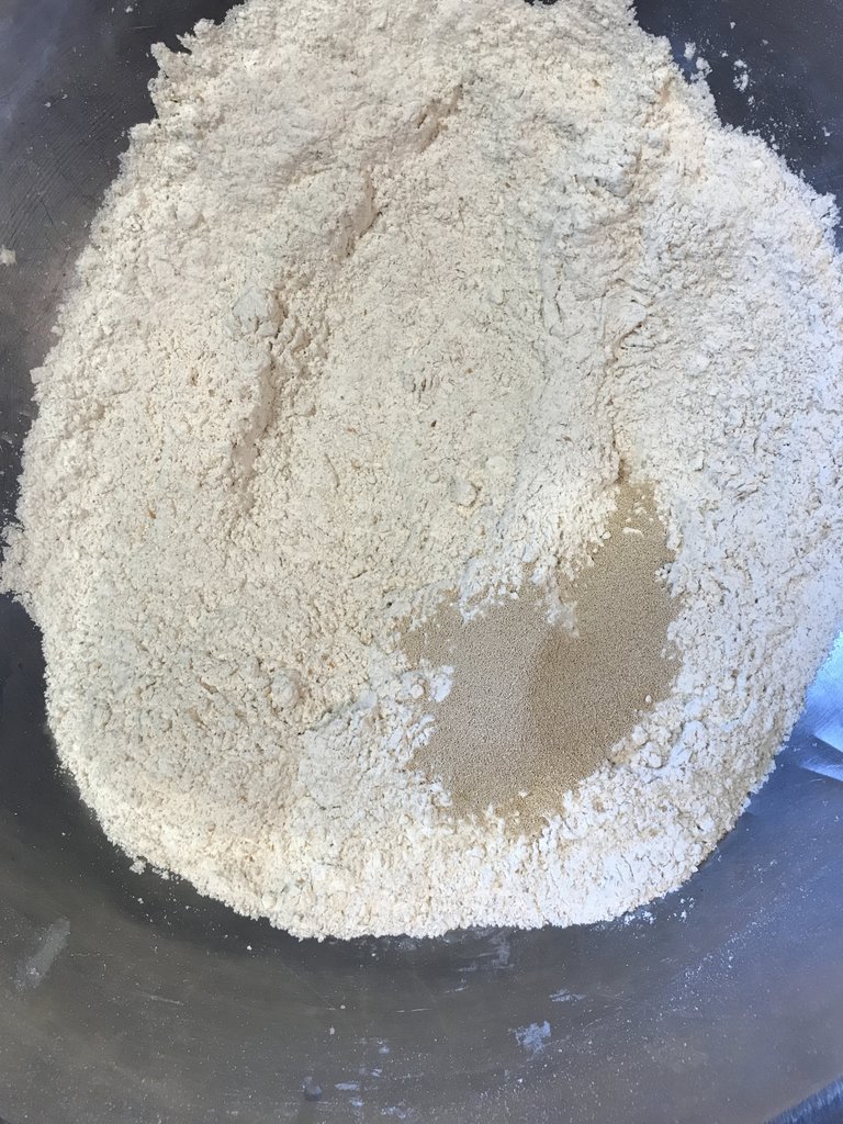 1 Combine dry ingredients in bowl