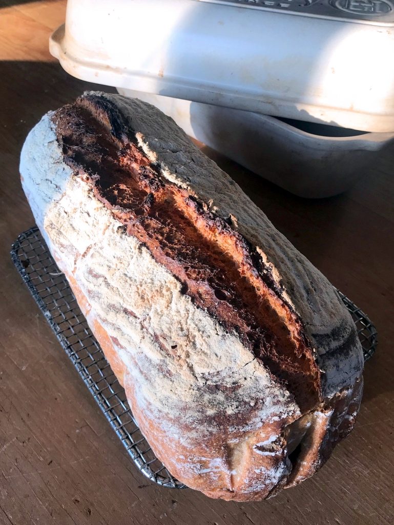 First loaf in my Emile Henry Loaf Baker! : r/Sourdough