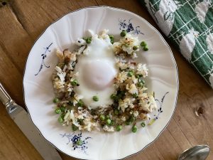 rice in sunny side up eggs my way