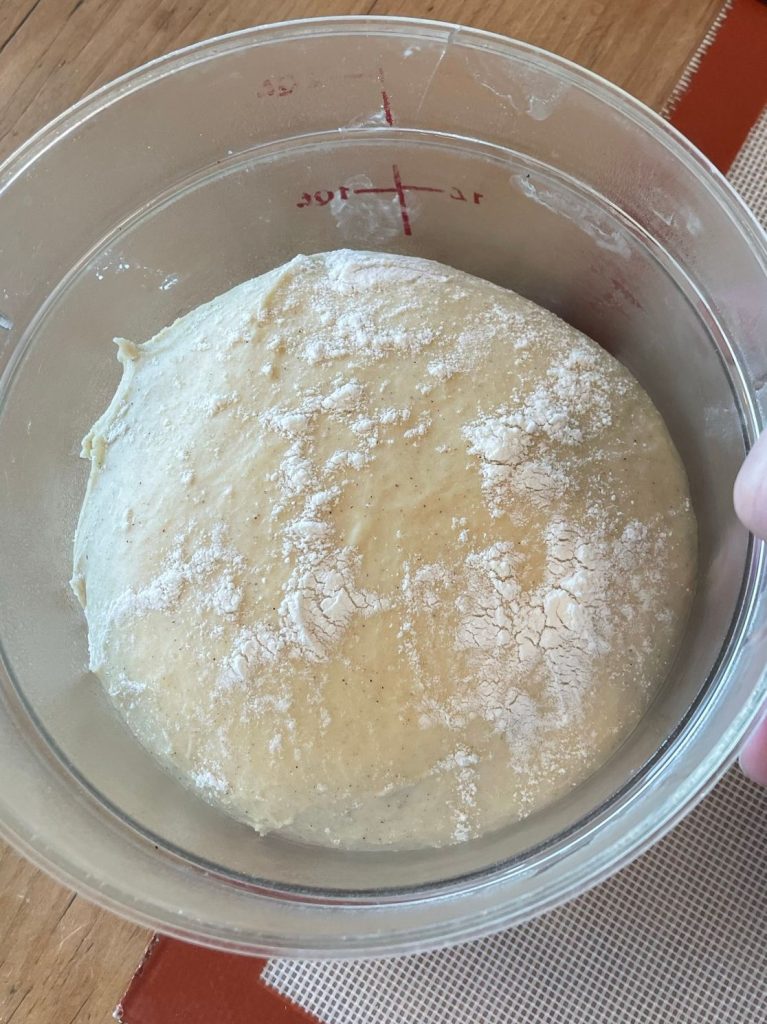 danish dough after fermenting